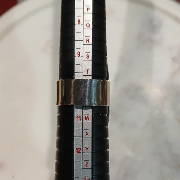 ✨ Sterling Silver Modern Statement Ring — Size 10 Armor Look Goth Art Whimsigoth - Picture 5 of 5